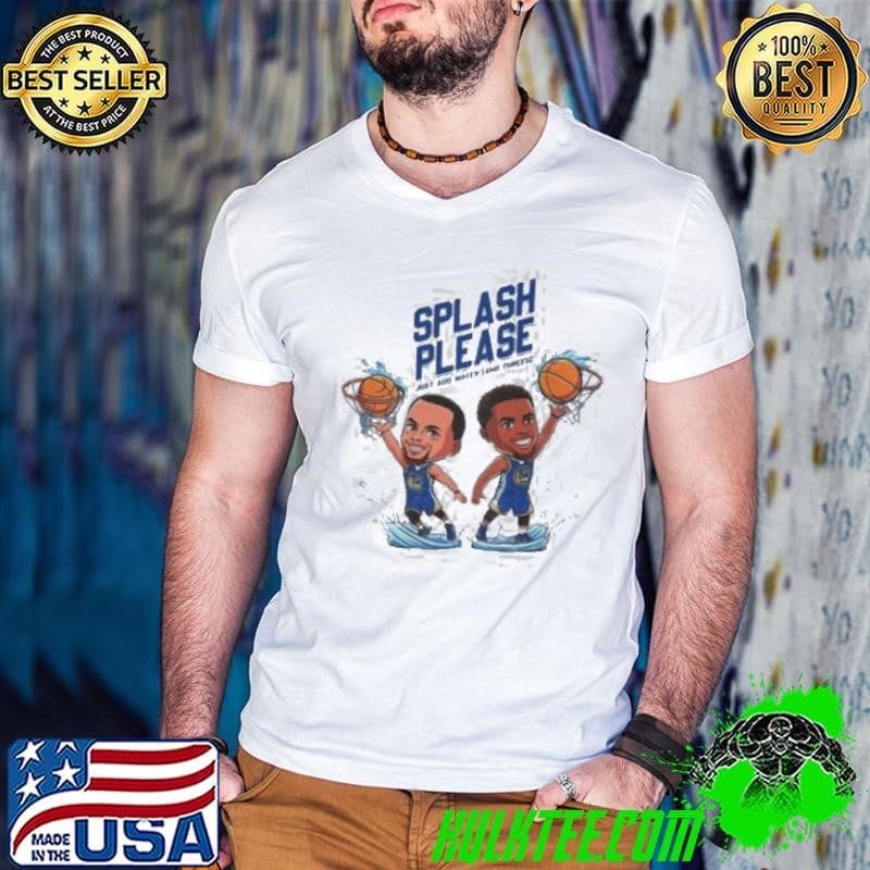 Splash Brothers Chibi Art Splash Please Curry Klay Warriors basketball Guys V Neck