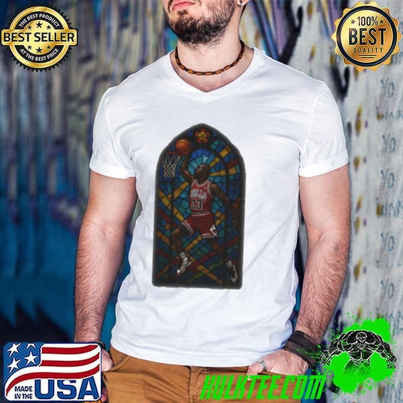 Stained glass Michael Jordan shirt