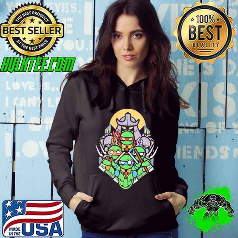 Teenage Mutant Ninja Turtles go ninja chibi Hoodie