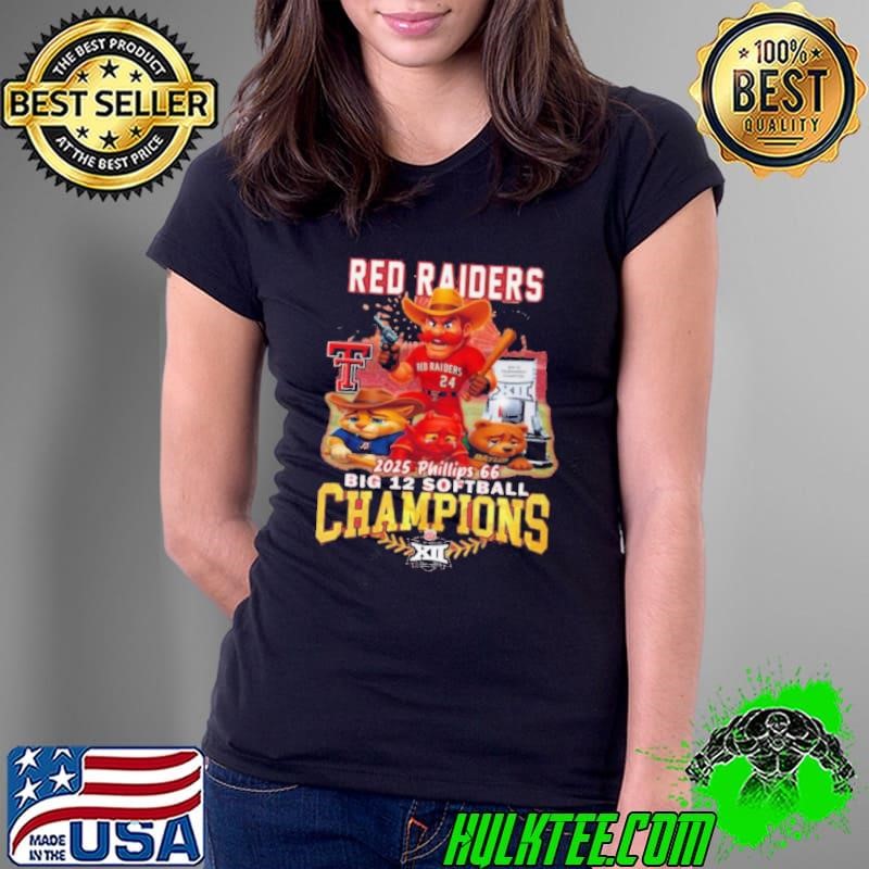 Texas Tech Red Raiders 2025 Big 12 Softball Champions Phillips 66 Ladies Tee