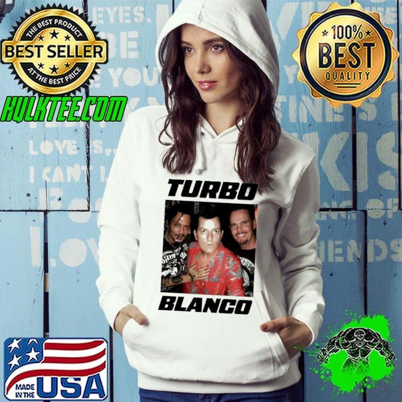 Turbo Blanco Johnny Depp Charlie Sheen and Kevin Dillon shirt