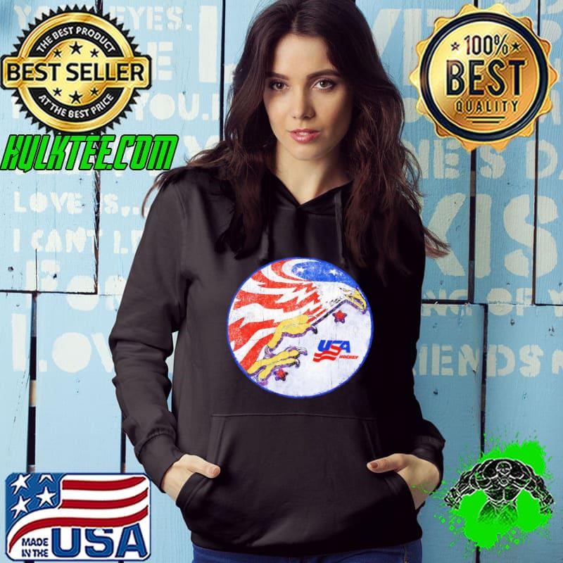 Usa hockey Eagle circle logo Hoodie
