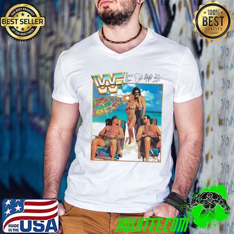 WWF Summer Superstars vintage Guys V Neck