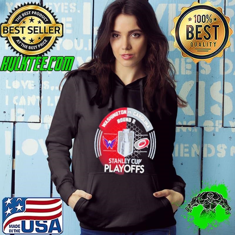 Washington Capitals vs. Carolina Hurricanes Inglasco 2025 Stanley Cup Playoffs Second Round Dueling Match Up Hockey Hoodie