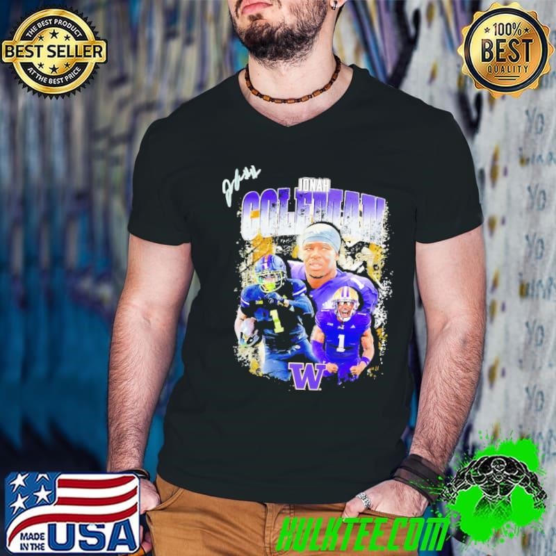 Washington Huskies Jonah Coleman signature shirt