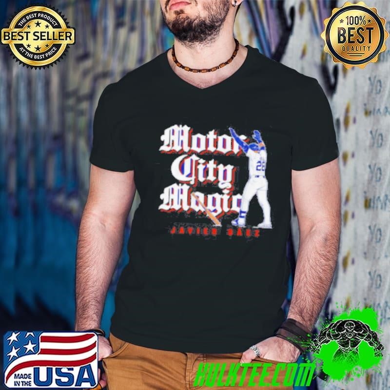 javier Baez Motor City Magic baseball shirt