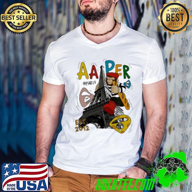 Aape Bathing Ape Eiffel Tower shirt