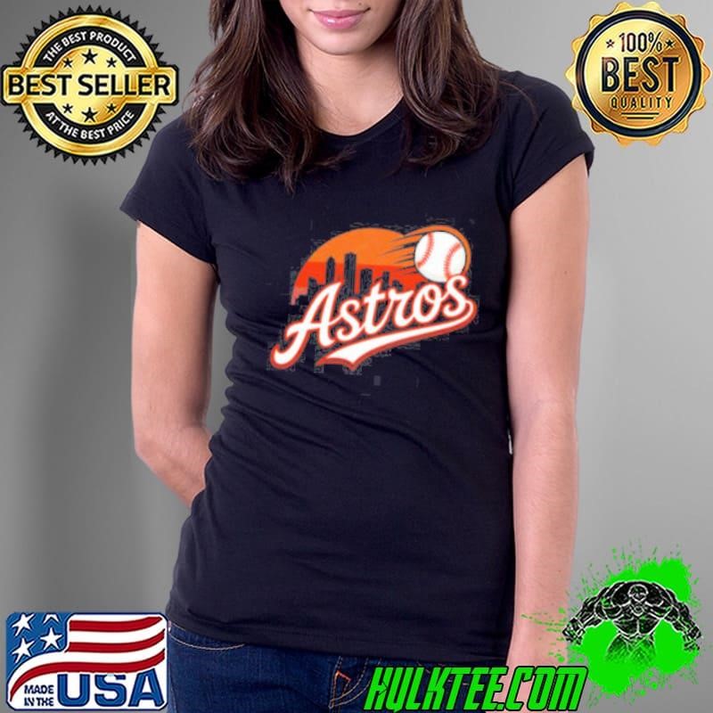 Astros Baseball Skyline Ladies Tee