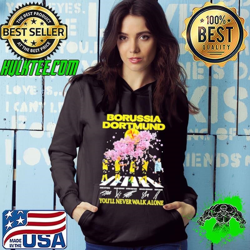 Borussia Dortmund abbey road you’ll never walk alone signature shirt