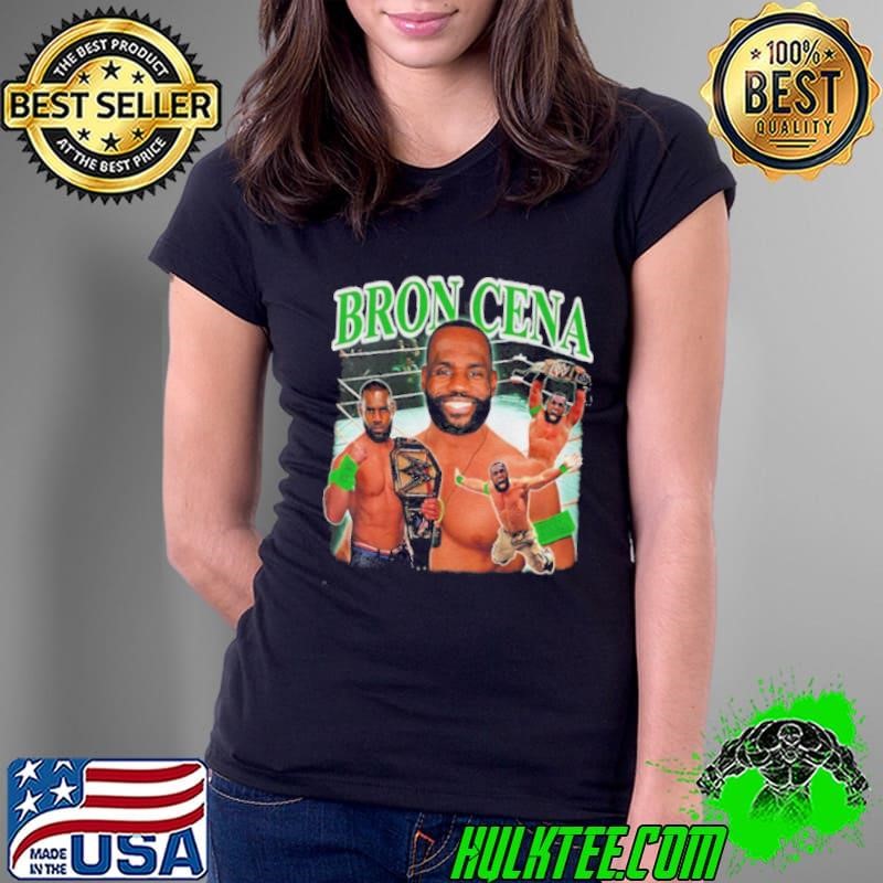 Bron Cena LeBron James X John Cena WWE graphic Ladies Tee