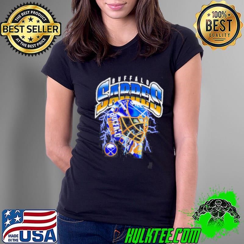 Buffalo Sabres Crease Lightning helmet Ladies Tee