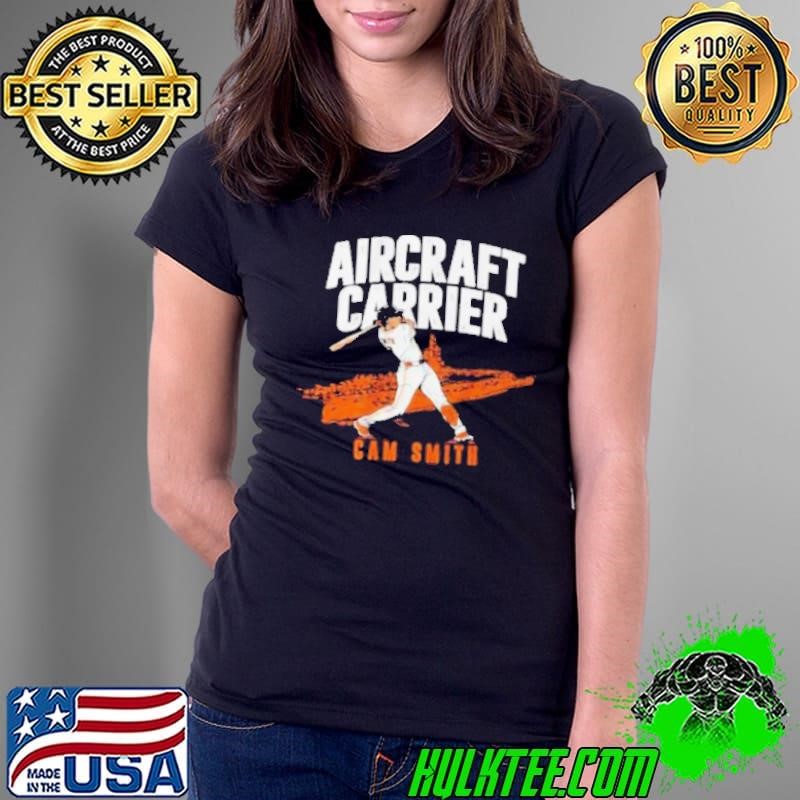 Cam Smith Houston Astros Baseball Aircraft Carrier Ladies Tee