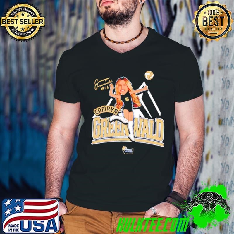 Camryn Greenwald Montana State Volleyball ’25 caricature Guys V Neck