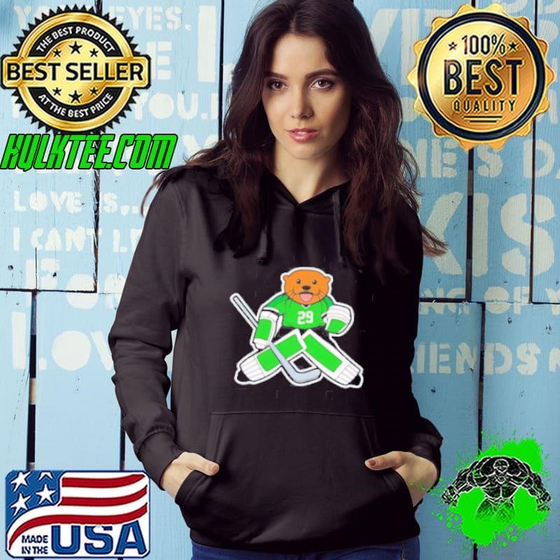 Dallas Stars weasel 29 funny cartoon hockey Hoodie