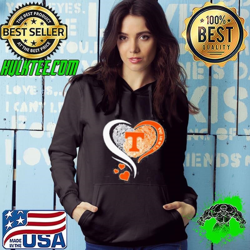 Fingerprint heart it’s in my DNA Tennessee Volunteers Hoodie