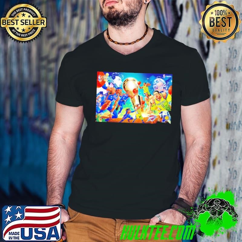 Indiana vs. Thunder Anime 2025 NBA shirt