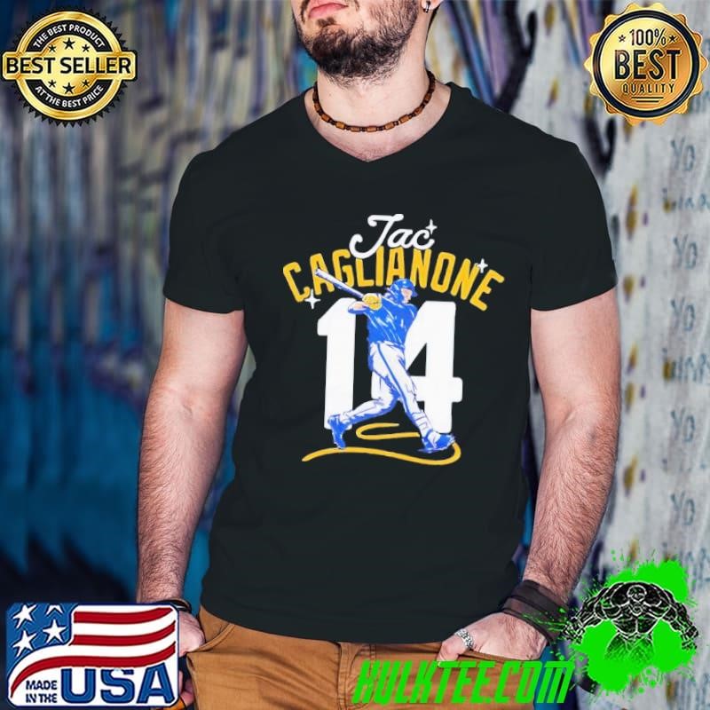 Jac Caglianone no.14 Kansas City Royals baseball shirt