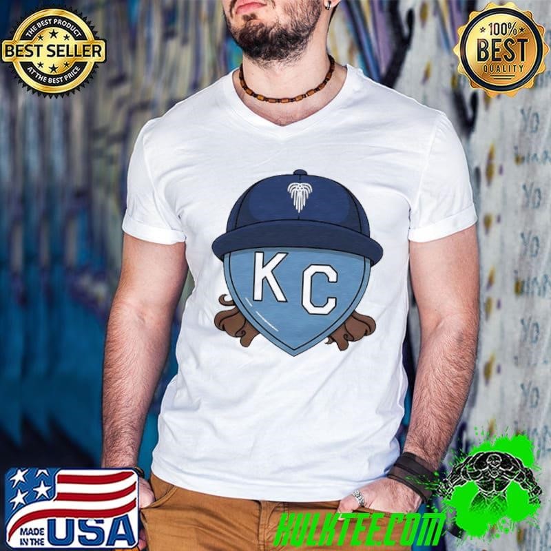 Kansas City Royals baseball Mullet KC heart Guys V Neck