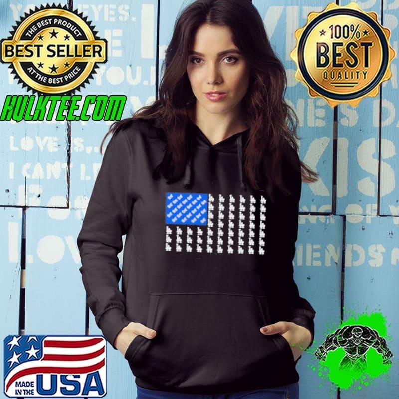 Logo Los Angeles Dodgers American Flag shirt