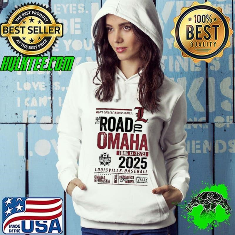 Louisville Cardinals the road to Omaha baseball 2025 Hoodie