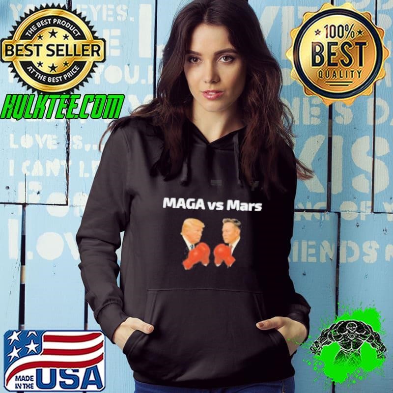 MAGA vs Mars Trump Vs Elon funny Hoodie