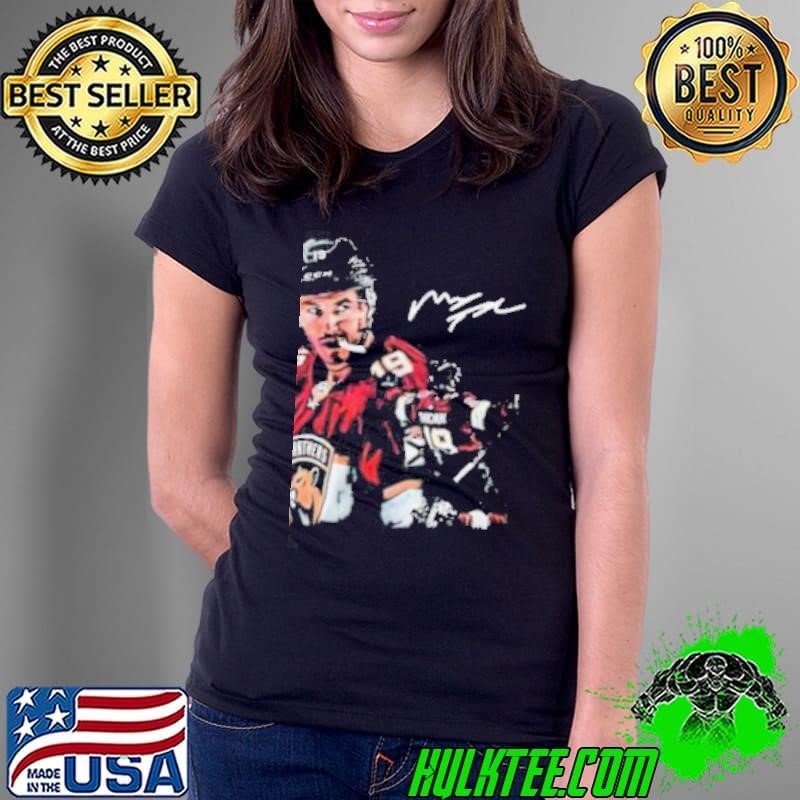 Matthew Tkachuk Florida Panthers Hockey Champions superstar signature Ladies Tee