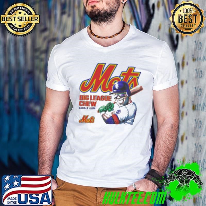 Mets Big League Chew Bubble Gum cartoon shirt