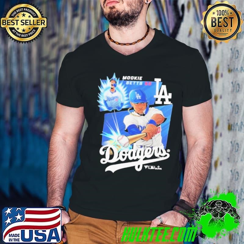 Mookie Betts Royal Los Angeles Dodgers Anime Graphic Guys V Neck