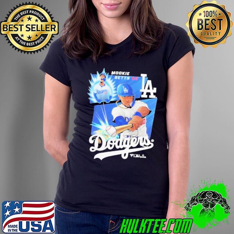Mookie Betts Royal Los Angeles Dodgers Anime Graphic Ladies Tee