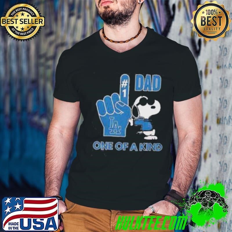 Nice Snoopy Los Angeles Dodgers #1 DAD One Of A Kind Shirt