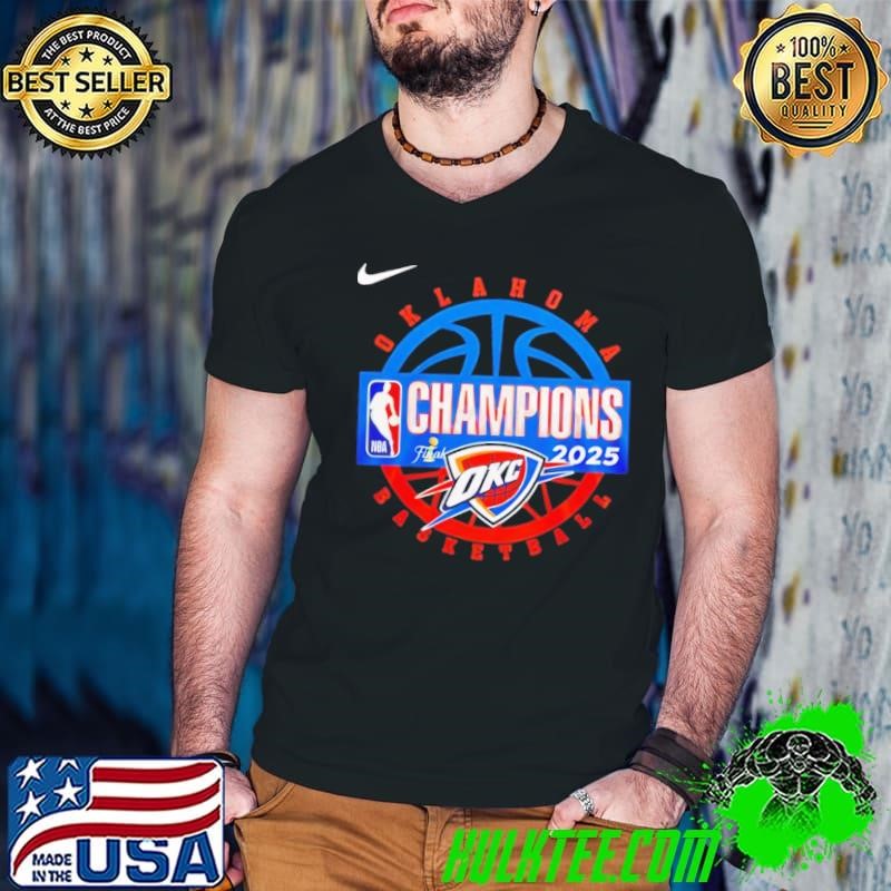 Oklahoma City Thunder Men’s Basketball 2025 NBA Finals Champions Guys V Neck