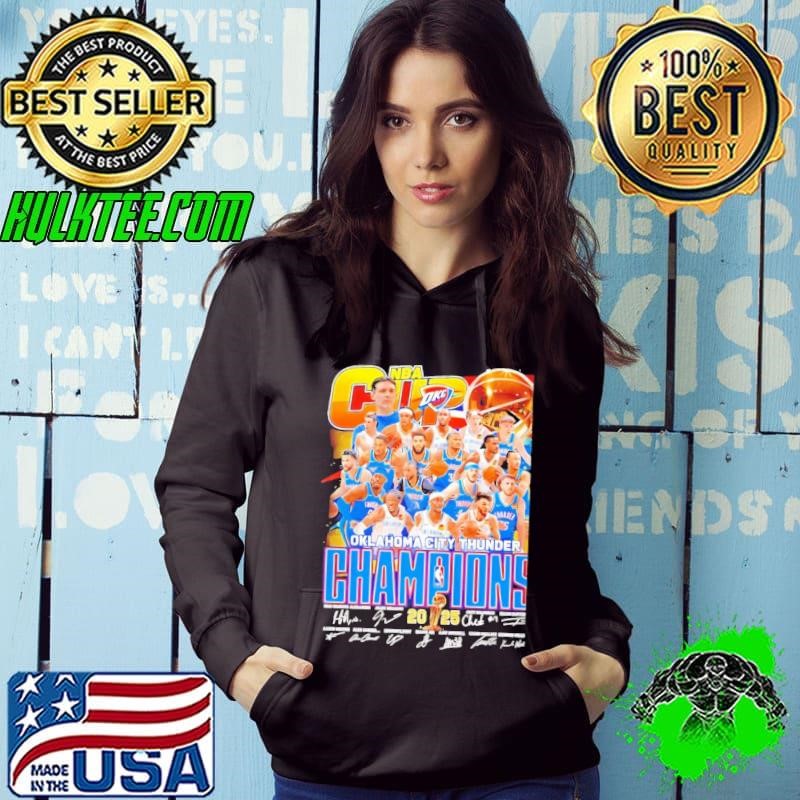 Oklahoma City Thunder NBA Cup Champions 2025 Signature Hoodie