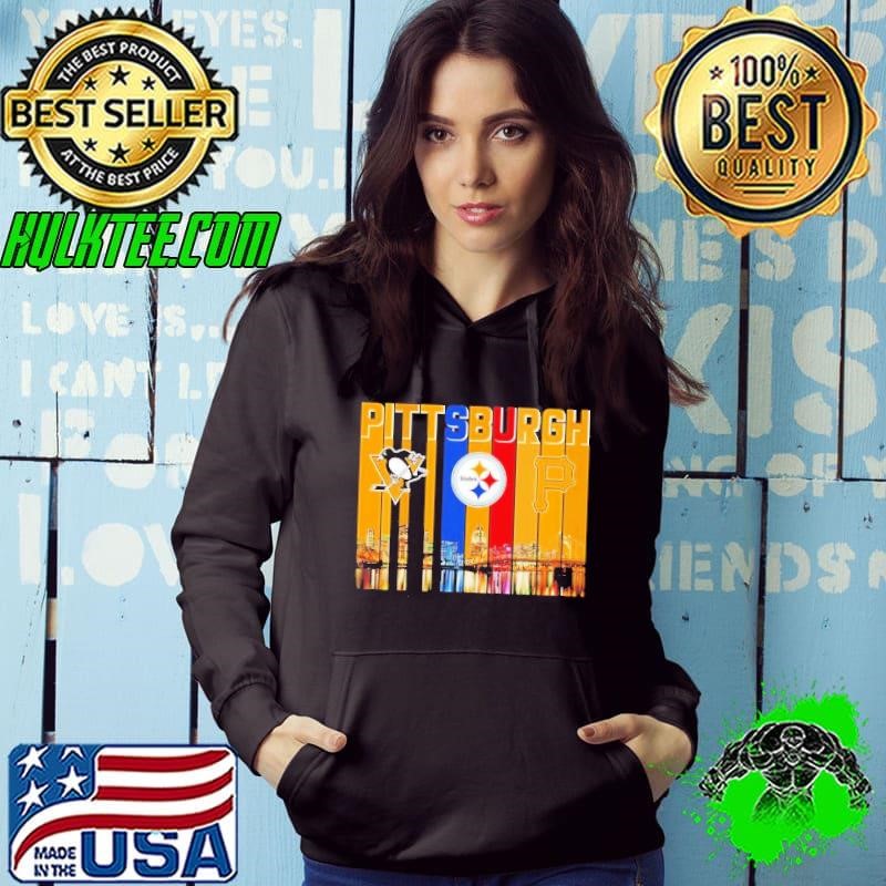 Pittsburgh sports City Skiline logo team Hoodie