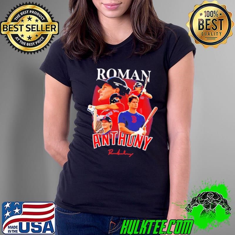 Roman Anthony Boston Red Sox Picture Signature Ladies Tee
