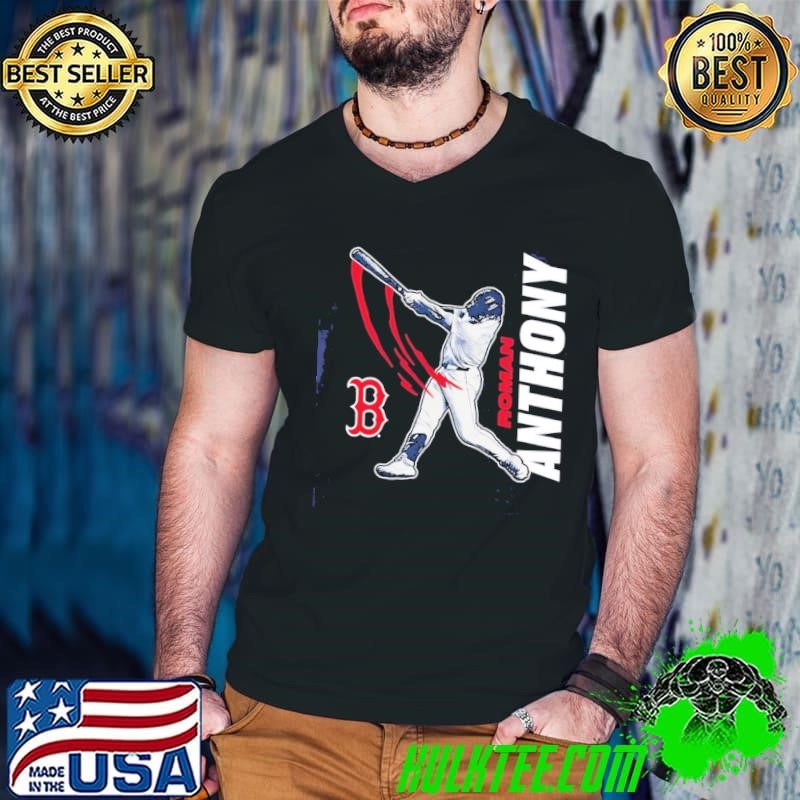 Roman Anthony Boston Red Sox swing cartoon Guys V Neck
