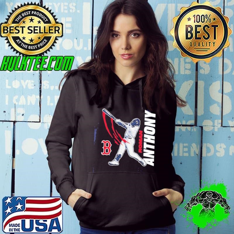 Roman Anthony Boston Red Sox swing cartoon Hoodie