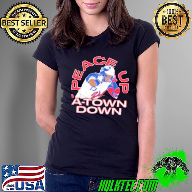 Ronald Acuna Jr Peace Up A Town Down Ladies Tee
