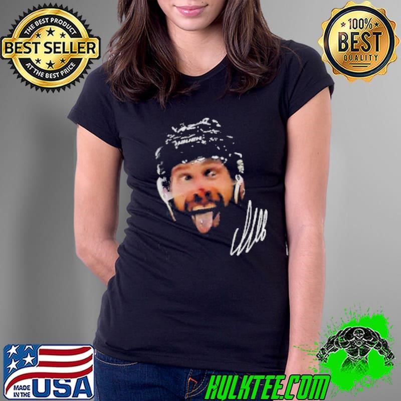 Sam Bennett Stick out tongue big head Florida Panthers NHL Hockey signature Ladies Tee