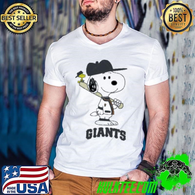 San Francisco Giants Snoopy Baseball funny cartoon shirt