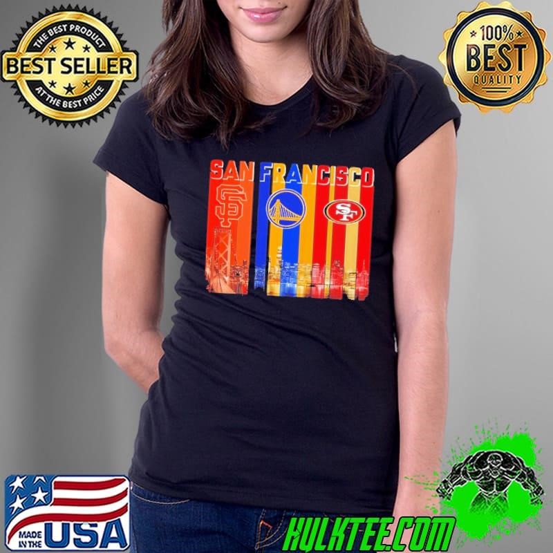 San Francisco sports City Skiline logo team Ladies Tee