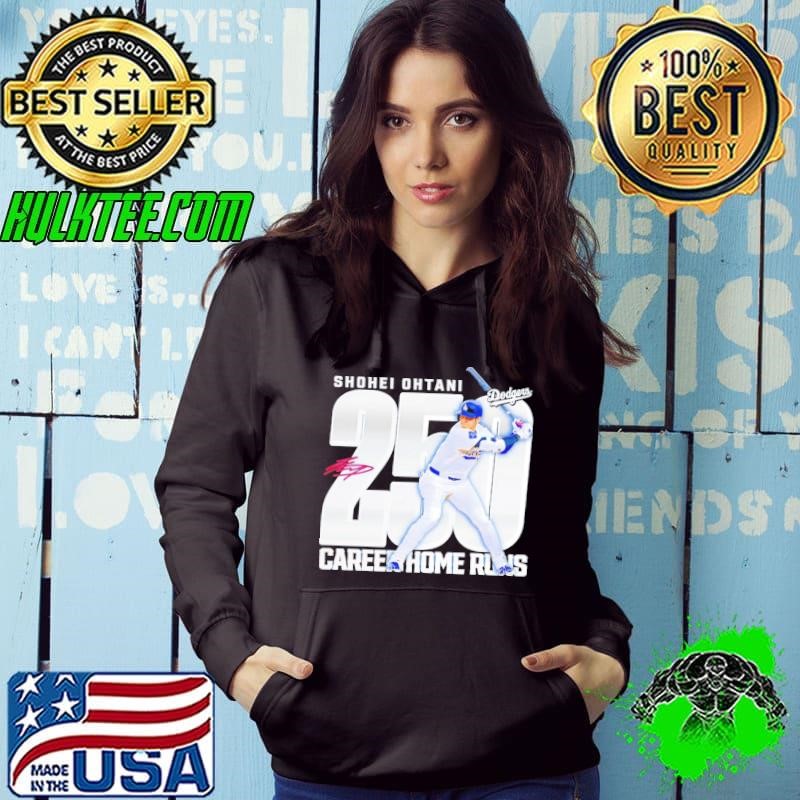 Shohei Ohtani Player Los Angeles Dodgers 250 Career Home Runs Signature Hoodie