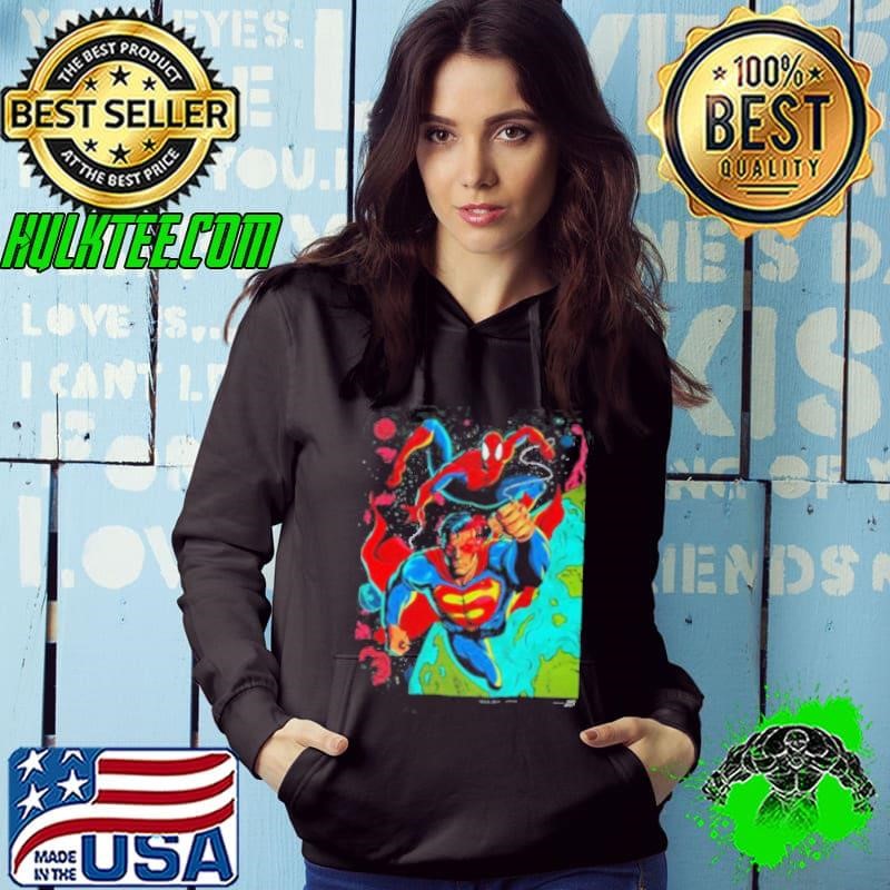 Superman Spider Man Crossover Hoodie