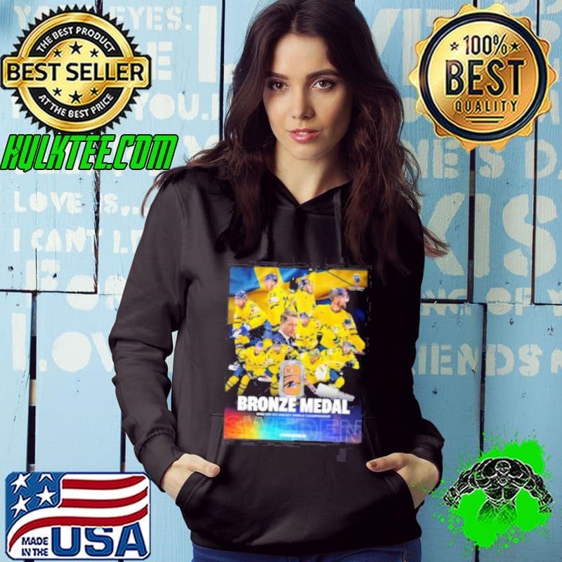 Swedish National Men’s Ice Hockey Back-To-Back Bronze Medal 2025 IIHF Ice Hockey World Championship Hoodie