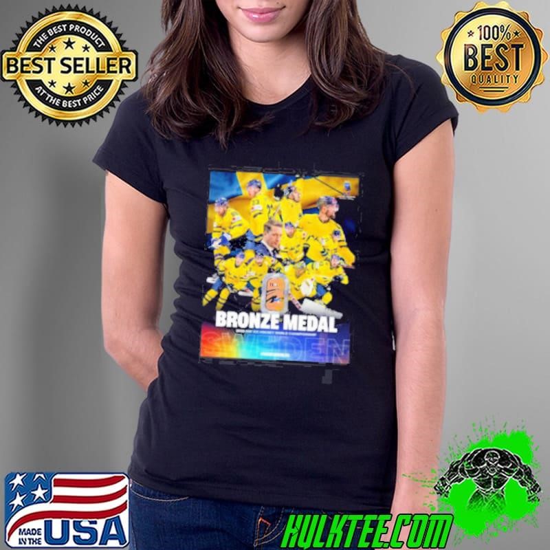 Swedish National Men’s Ice Hockey Back-To-Back Bronze Medal 2025 IIHF Ice Hockey World Championship Ladies Tee