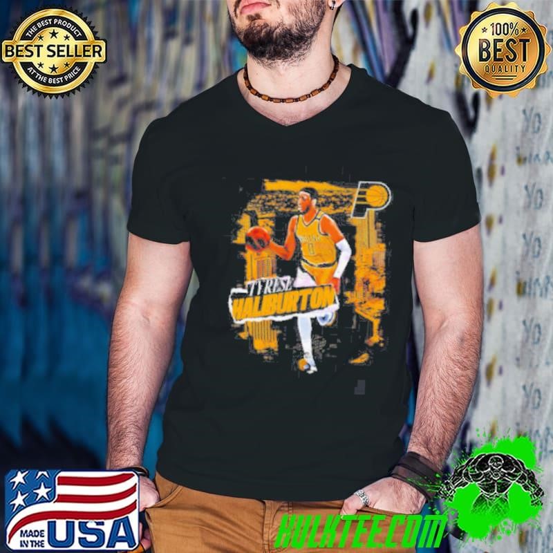 Tyrese Haliburton Indiana Pacers Basketball City Skyline shirt