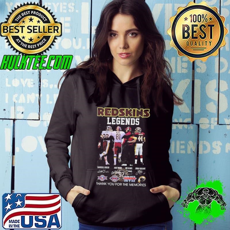 Washington Commanders Redskins Legends Thank You For The Memories signatures shirt