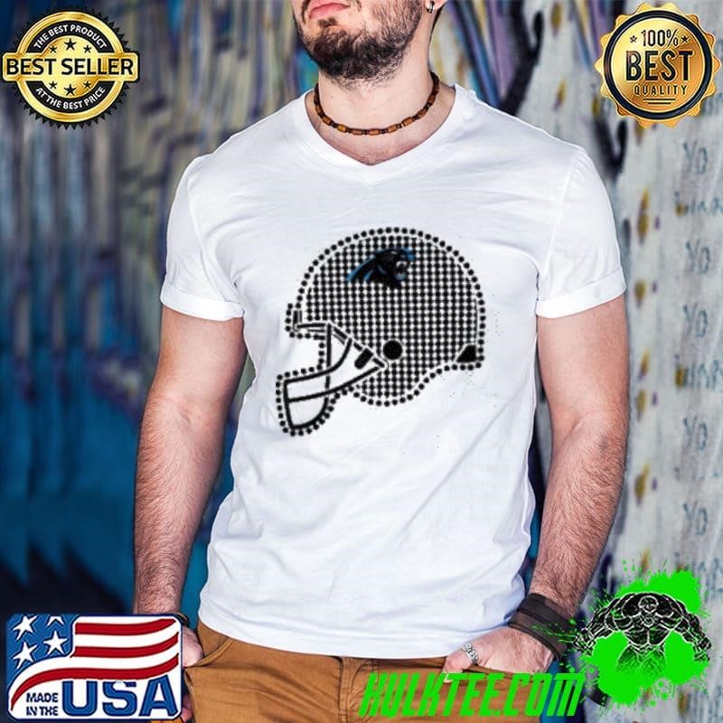 Carolina Panthers polka dots helmet shirt