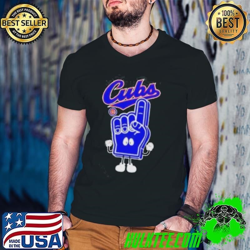 Good Foam Hand Number One Finger Chicago Cubs Shirt