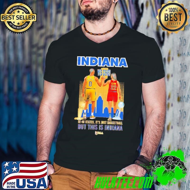 Indiana Pacers NBA Yes’ Cers This is Indiana It's Just basketball Guys V Neck