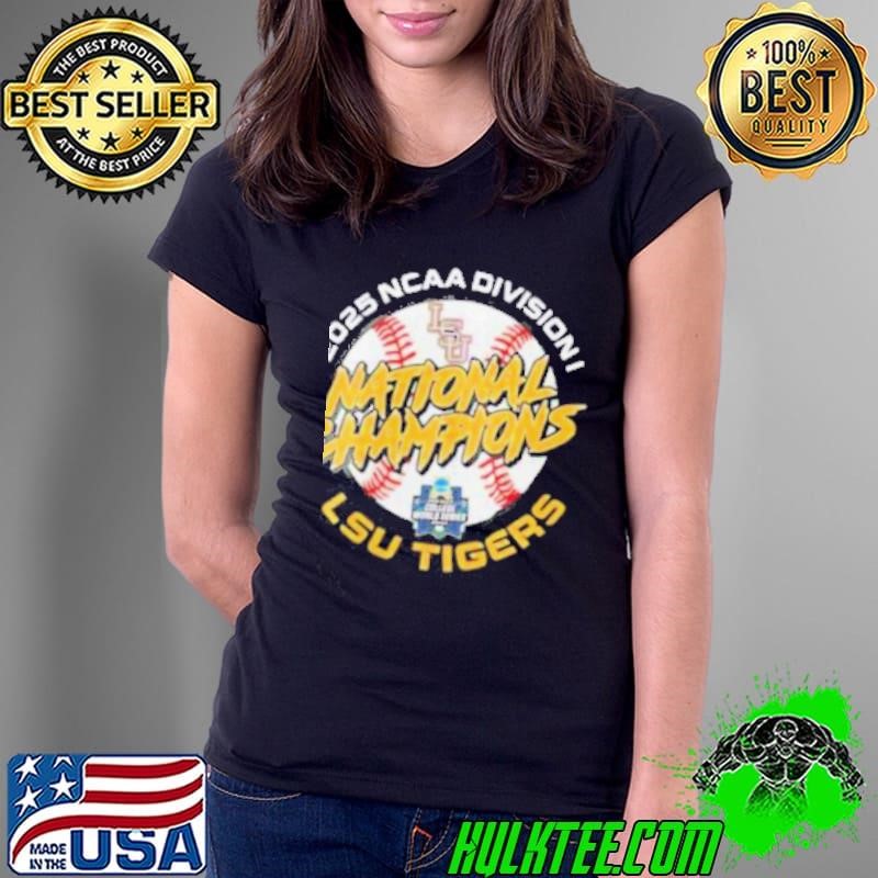 LSU Tigers NCAA Division I Baseball Champion 2025 Ladies Tee